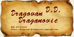 Dragovan Draganović vizit kartica